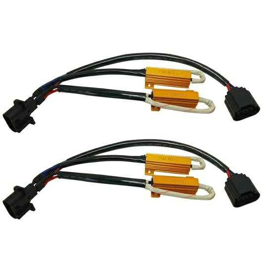 10ピース H13 レジスタ ハーネス LED デコーダ LED ワーニング キャンセラー 適用: LED ライト AL-LL-8196 AL Car parts
