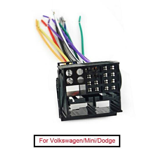 10ピース ラジオ ステレオ リバース オス ワイヤー 配線 ハーネス プラグ RCD510/310 適用: アウディ/AUDI/BWM/フォルクスワーゲン/VOLKSWAGEN/ミニ/MINI（BMW）/ダッジ/DODGE AL-LL-8456 AL Car parts｜オートパーツエージェンシー2号店