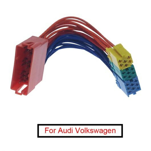 20PIN ステレオ オーディオ プラグ 配線 ハーネス アダプタ 適用: アウディ/AUDI フォルクスワーゲン/VOLKSWAGEN CD ラジオ メス オス ヘッド ユニット ケーブル AL-LL-8517 AL Car parts