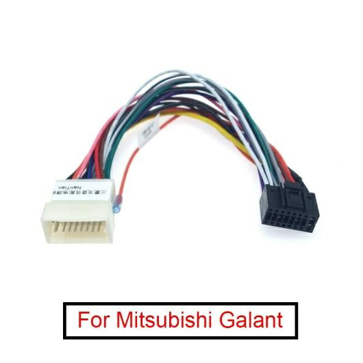 10ピース ラジオ ステレオ 16PIN 配線 ハーネス アダプタ 適用: 三菱 ギャラン オーディオ パワー ケーブル プラグ ヘッド ユニット ハーネス AL-LL-8587 AL Car parts