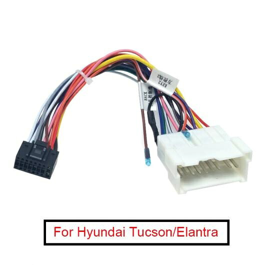 10ピース ステレオ ラジオ 16PIN アダプタ 配線 ハーネス 適用: ヒュンダイ/現代/HYUNDAI ツーソン エラントラ オーディオ パワー ケーブル ワイヤー プラグ プレイ AL-LL-8589 AL Car parts
