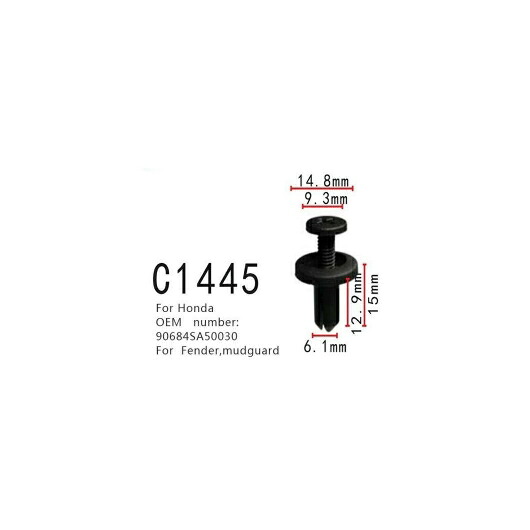 マッドガード プル スタッド ポジショニング バックル 適用: ホンダ 90684SA50030 フェンダー クリップ ファスナー 20ピース AL-MM-0858 AL Interior parts for cars