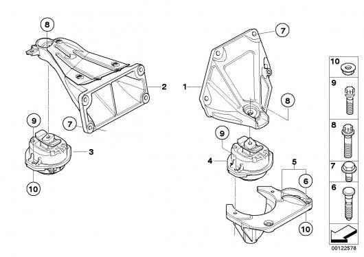 オート サポート マウント 22116770798 22116756098 適用: BMW 7 E65 BMW 7 E66 AL-MM-1203 AL Car parts