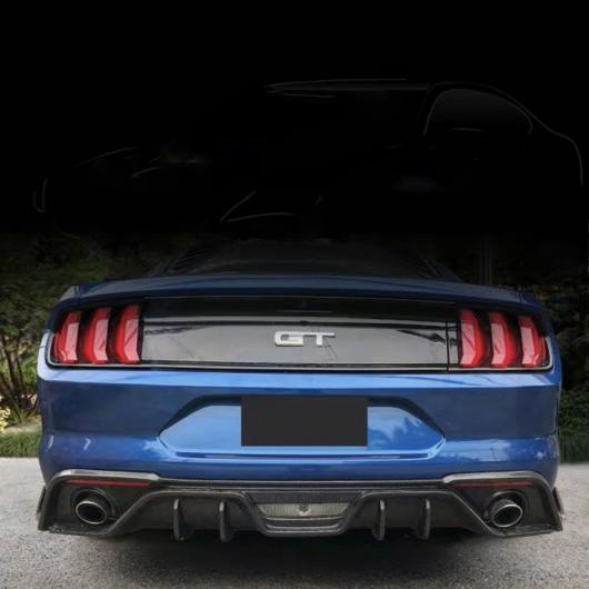 カーボン調/ブラック フロント バンパー スプリッタ リップ ディフューザー ボディ キット スポイラー 適用: フォード/FORD 適用: マスタング 2018-2020 バック リップ AL-MM-1946 AL Exterior parts cars