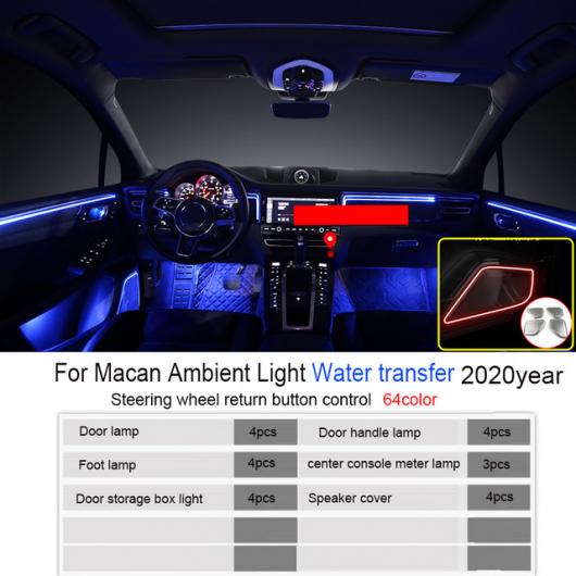 LED ライト ランプ+スピーカー カバー インテリア ライト 適用: マカン カイエン インテリア LED ランプ 適用: ポルシェ/PORSCHE 64色 AL-MM-2011 AL Car parts|オートパーツエージェンシー2号店