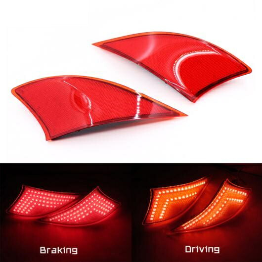 2ピース LED リア バンパー リフレクター ライト レッド ドライブ ブレーキ フォグ トリム テール ランプ 適用: レクサス IS250 IS300 IS350 2014 2015 2016 AL-MM-2183 AL Car light