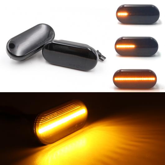 2ピース シーケンシャル LED サイド マーカー シグナル ライト 適用: VW ボーラ ゴルフ パサート ポロ シャラン パサート 3BG ポロ SB6 セアト シュコダ フォード/FORD フォーカス MK2 AL-MM-2227 AL Car light｜オートパーツエージェンシー2号店