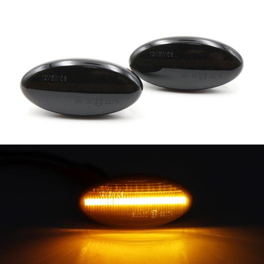 2ピース スモーク レンズ サイド マーカー パーキング リピーター ランプ アンバー ターンシグナルライト 適用: MAZDA2 3 5 MPV AL-MM-2230 AL Car light｜オートパーツエージェンシー2号店