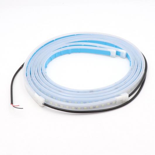 120cm 2in1 LED ドア ワーニング ストリップ ストロボ フラッシュ ランプ レッド ホワイト 衝突防止 装飾 ウェルカムライト コントロール ボックスなし AL-MM-2349 AL Car light