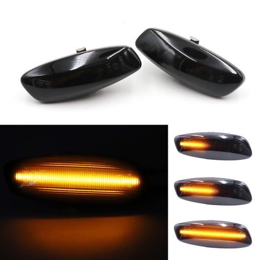 2ピース ダイナミック LED サイド マーカー ライト 適用: プジョー/PEUGEOT 207 308 3008 5008 シトロエン/CITROEN C3 4 5 RCZ DS3 DS4 AL-MM-2300 AL Car light