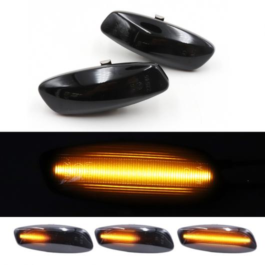 2ピース LED アンバー ダイナミック フロー ウインカー サイド マーカー ライト 適用: プジョー/PEUGEOT 207 308 3008 5008 シトロエン/CITROEN C3 4 5 RCZ DS3 DS4 AL-MM-2302 AL Car light