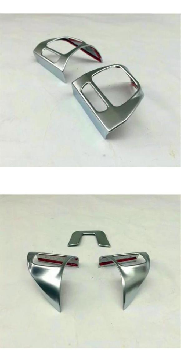 適用: フォルクスワーゲン/VOLKSWAGEN ティグアン 2013 2014 2015 ABS マット ステアリング ホイール パネル カバー トリム バッジ フレーム 2ピース モデル・3 ピース モデル AL-MM-2431 AL Interior parts for cars