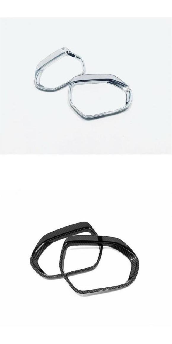 適用: トヨタ カムリ 2018 2019 2020 ABS クローム サイド ドア ミラー カバー リア ビュー トリム レイン ガード バイザー シェード ベゼル ABS クローム・カーボンファイバー AL-MM-2494 AL Exterior parts for cars