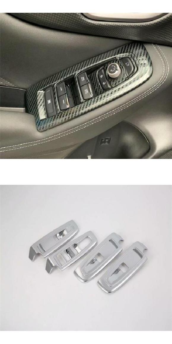 適用: スバル フォレスター SK 2018 2019 2020 カーボンファイバー インテリア アクセサリー ドア アームレスト ウインドウ スイッチ ボタン カバー トリム ステッカー カーボン・マットシルバー AL-MM-2527 AL Exterior parts for cars｜オートパーツエージェンシー2号店