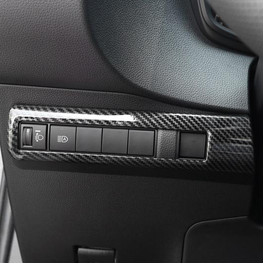 適用: トヨタ カローラ セダン 2019 2020 2021 カーボンファイバー ヘッドライト ボタン カバー スイッチ ボタン トリム カバー アクセサリー 左ハンドル用 AL-MM-2742 AL Interior parts for cars