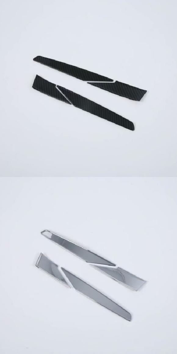 適用: ヒュンダイ/現代/HYUNDAI コナ エンシノ カウアイ 2018 2019 2020 ABS クローム リア ビュー サイド ドア ミラー カバー トリム ストリップ モールディング ガーニッシュ カーボン・クロム AL-MM-3012 AL Exterior parts for cars