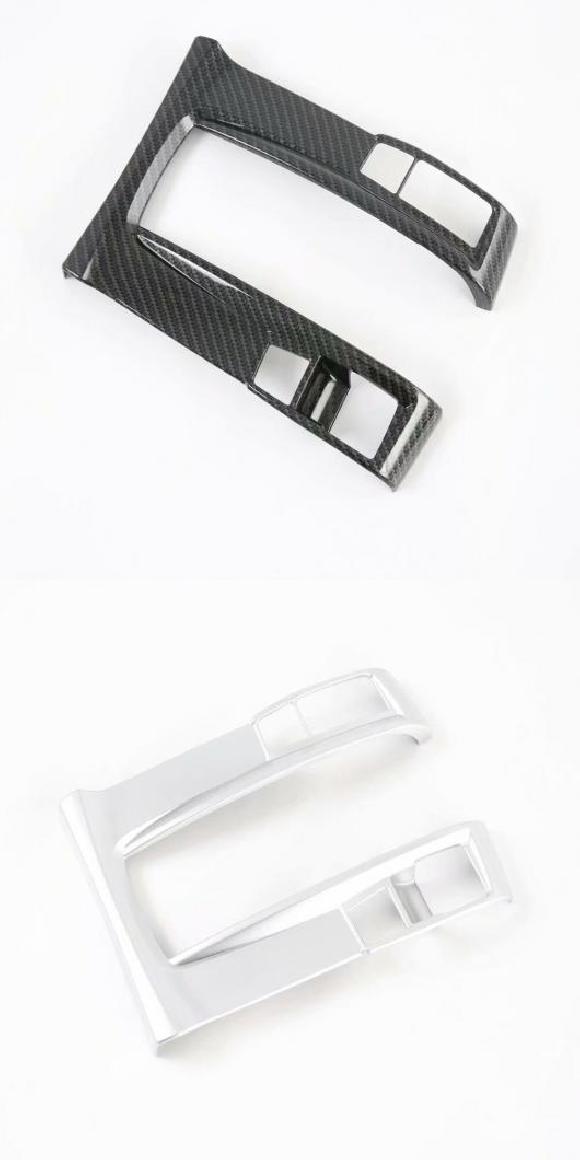 適用: ホンダ シビック 2020 2021 インテリア アクセサリー カーボンファイバー ギア シフト パネル カバー トリム 装飾 フレーム トリム ステッカー 左ハンドル用 カーボン・マットシルバー AL-MM-3035 AL Exterior parts for cars