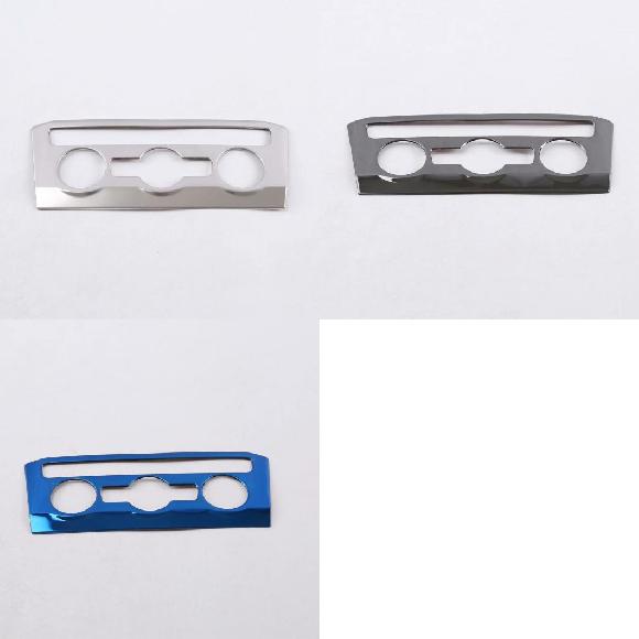 適用: フォルクスワーゲン/VOLKSWAGEN VW ティグアン MK2 2016 2017 2018 2019 インテリア アクセサリー エアコン アジャスター スイッチ スチール シルバー～スチール ブルー AL-MM-3082 AL Interior parts for cars