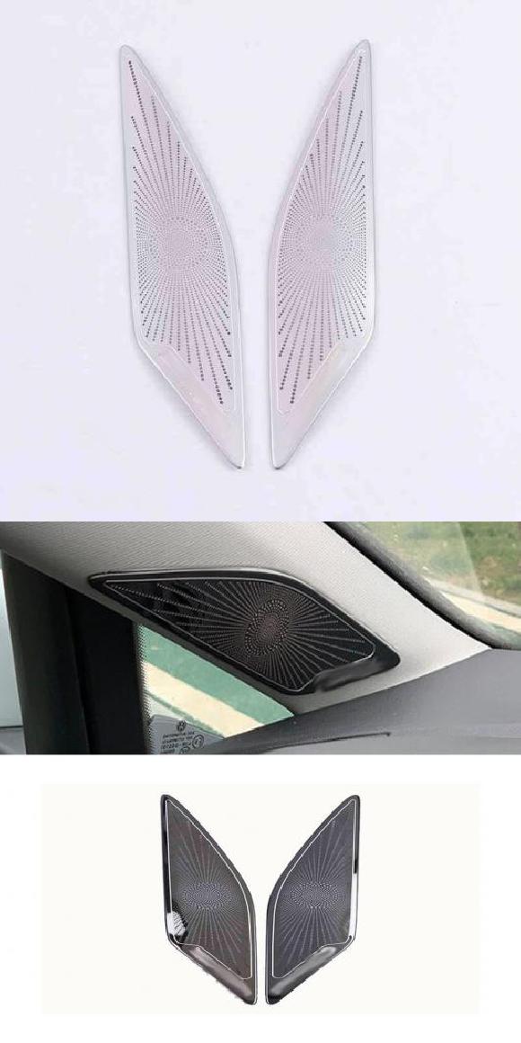 適用: フォルクスワーゲン/VOLKSWAGEN VW ゴルフ MK7 MK7.5 2013-2020 ステンレス ドア ゲート ラウドスピーカー サウンド パッド A ピラー シルバー・A ピラー ブラック AL-MM-3116 AL Interior parts for cars｜オートパーツエージェンシー2号店
