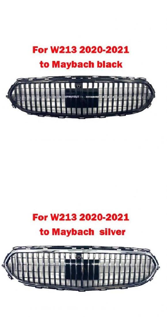 適用: Eクラス W213 2020-2021 マイバッハ/MAYBACH ミドル グリル シルバー ブラック フロント バンパー グリル オート センター グリル バーチカル バー セット 1・セット 2 AL-MM-3927 AL Exterior parts for cars｜オートパーツエージェンシー2号店