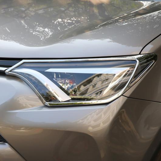 適用: トヨタ RAV4 RAV 4 2016 2017 2018 エクステリア ABS クローム フロント ライト ランプ カバー ヘッドライト カバー AL-MM-3937 AL Exterior parts for cars