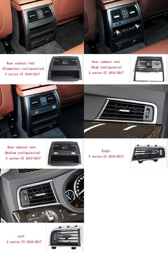 適用: BMW 5シリーズ GT 528GT 535GT F07 2010-2017 ABS 素材 エアコン吹き出し口 吹き出し口 ダッシュ パネル グリル カバー カラー1~カラー7 AL-MM-4045 AL Car parts|オートパーツエージェンシー2号店