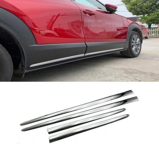 適用: マツダ CX-30 CX30 2020 2021 ステンレス スチール ドア サイド モールディング 装飾 トリム ガーニッシュ キット モデル2 ABS クローム AL-MM-4435 AL Exterior parts for cars