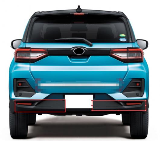 適用: トヨタ ライズ A200 2020 2021 ABS クローム リア トランク メンバー ブーツ テールゲート バック ドア エッジ カバー トリム モールディング ストリップ AL-MM-4455 AL Exterior parts for cars