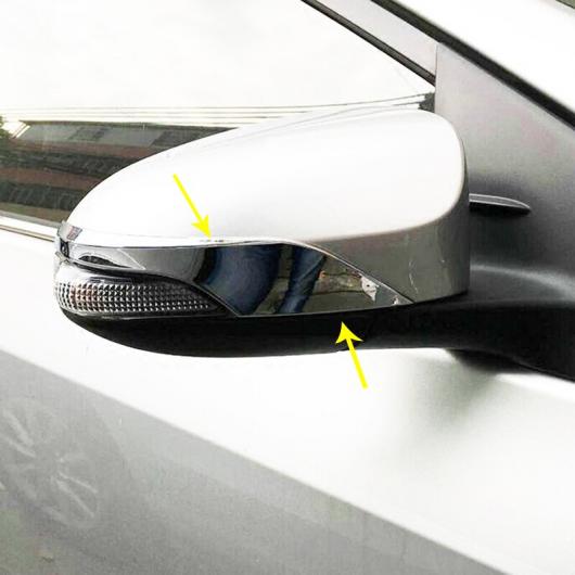 シルバー ストリップ リア ビュー ミラー ライト カバー フレーム 適用: トヨタ C-HR CHR 2018 2019 保護 ステッカー AL-MM-4681 AL Exterior parts for cars