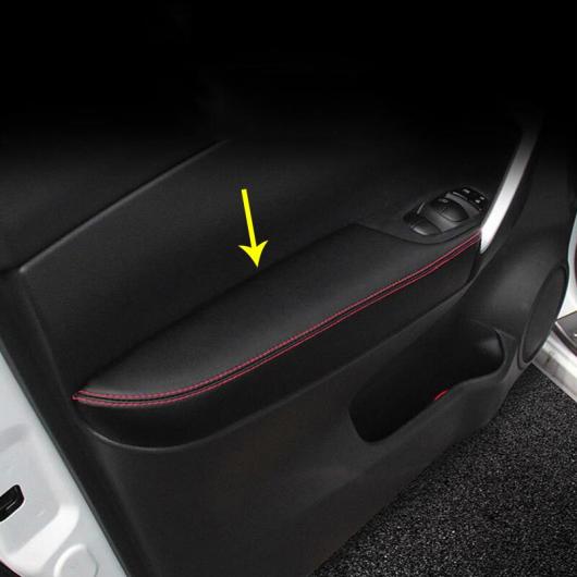 4ピース PU レザー フロント リア ドア ハンドル パネル アームレスト カバー 保護 トリム 適用: 日産 キャシュカイ 2016 2017 AL-MM-4703 AL Interior parts for cars