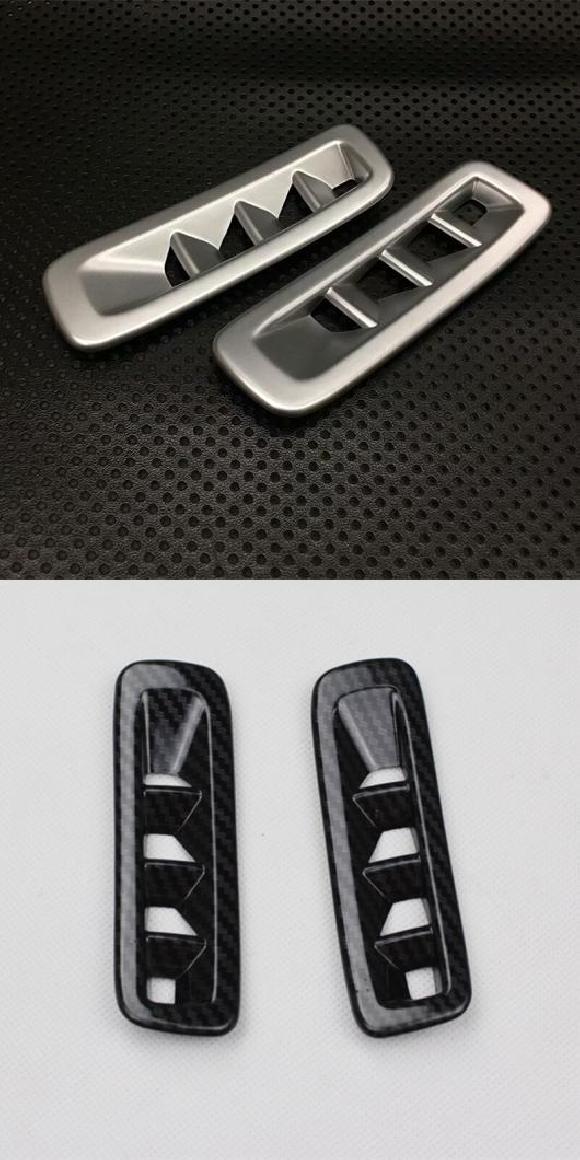 カーボンファイバー インテリア モールディング フロント ウインドウ エアコン 吹き出し口 フレーム トリム 適用: マツダ CX-5 CX5 2017 2018 2019 シルバー・カーボン調 AL-MM-4757 AL Interior parts for cars