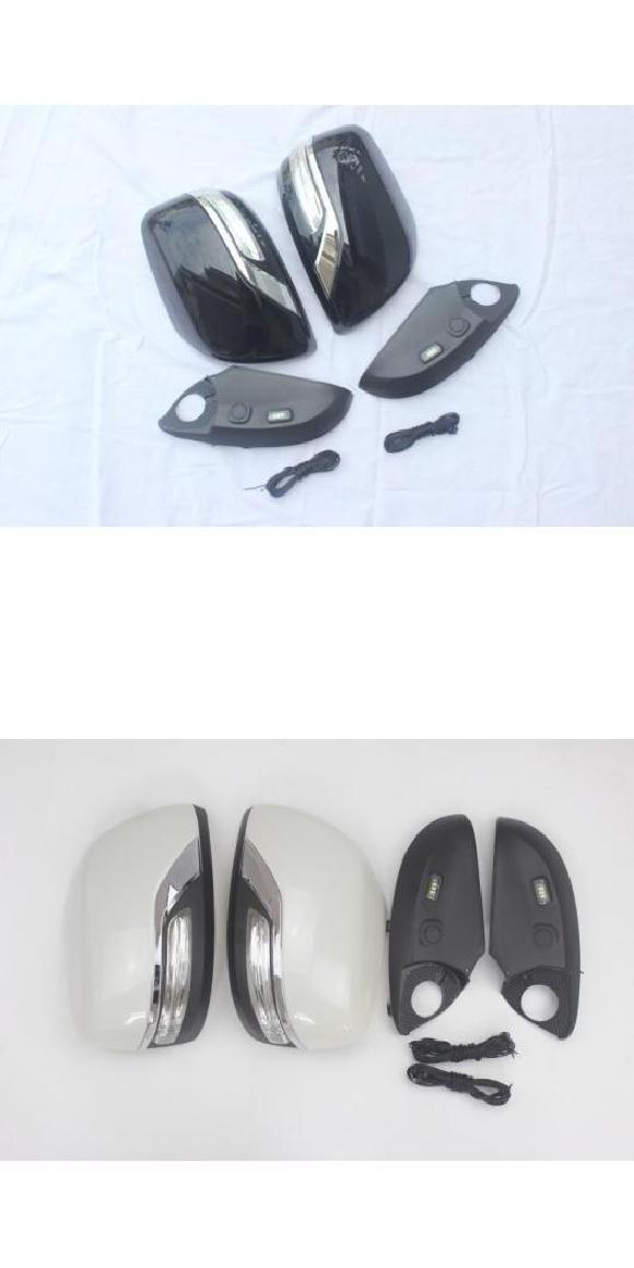 サイド リア-ビュー ミラー カバー 適用: トヨタ ランドクルーザー 200 FJ200 2008 2009 2010 2011 アクセサリー ブラック・パールホワイト AL-MM-4844 AL Exterior parts for cars
