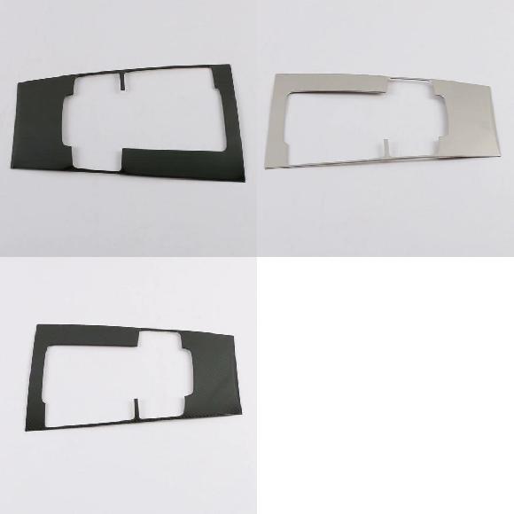 ステンレス スチール ギア シフト ノブ フレーム パネル シフター ボックス パネル カバー トリム 適用: MAZDA3 アクセラ 2019 2020 アクセサリー ブラック～カーボン調 AL-MM-4909 AL Interior parts for cars