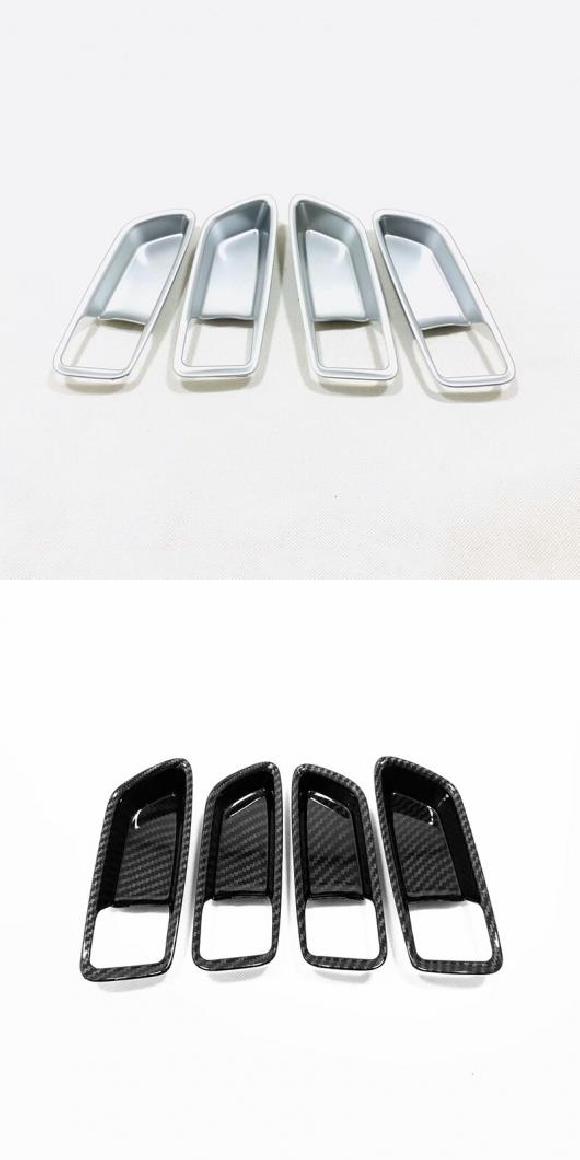 4ピース インナー サイド ドア ハンドル ボウル モールディング カバー キット パッチ トリム 適用: トヨタ カローラ 2019 2020 シルバー・カーボン調 AL-MM-4916 AL Interior parts for cars｜オートパーツエージェンシー2号店