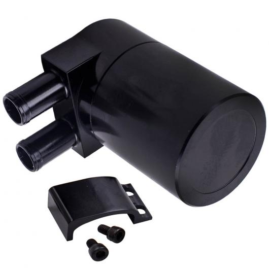 オイルキャッチタンク 19mm バーブ ダブル バッフル クローズ ループ ビレット アルミ タンク ボトル バッフル 適用: BMW N54 335i 535i ブラック AL-MM-5352 AL Car parts