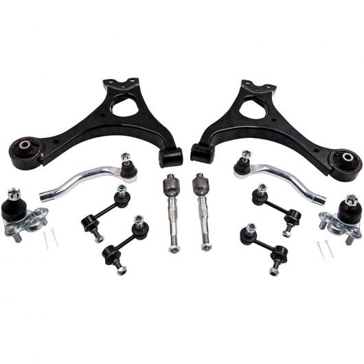 12ピース フロント＆リア コントロールアーム＆ロワー ボール ジョイント セット 適用: ホンダ シビック 2006-2011 ES800374 ES800373 EV800246 AL-MM-5436 AL Car parts