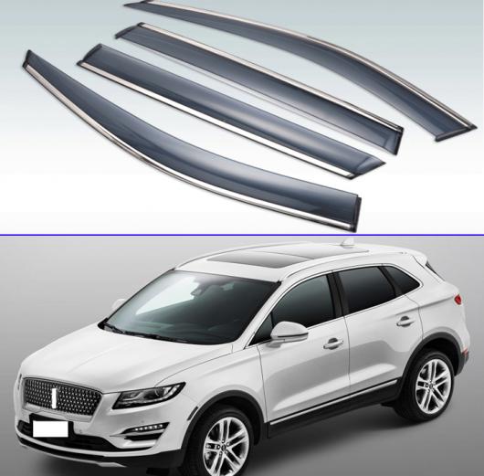 適用: リンカーン/LINCOLN MKC 2017 2018 2019 サイド ウィンドウ ウィンド デフレクタ シールド サンバイザー アクセサリー 4ピース AL-KK-0189 AL Exterior parts for cars