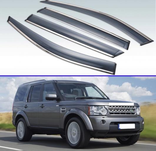適用: ランド ローバー/ROVER ディスカバリー 3 4 LR3 LR4 L319 4ピース/セット スモーク サン レイン バイザー 吹き出し口 ウインドウ デフレクター シールド ガード シェード AL-KK-0193 AL Exterior parts for cars