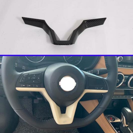 適用: 日産 シルフ B18 セントラ 2019 2020 カーボンファイバー調 ステアリング ホイール パネル カバー ベゼル トリム AL-KK-0331 AL Interior parts for cars