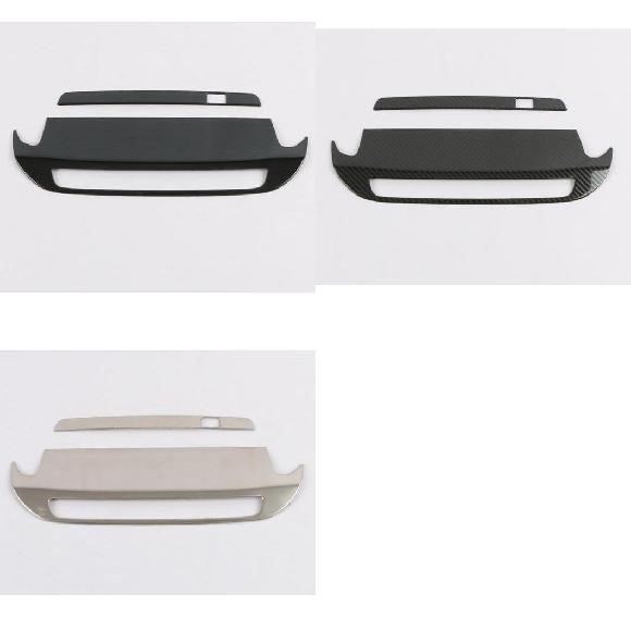 適用: MAZDA3 アクセラ セダン BP 2019 2020 ステンレス スチール フロント USB トリム ボックス インテリア エクステリア 装飾 ブラック~カーボン調 AL-KK-0477 AL Interior parts for cars|オートパーツエージェンシー2号店