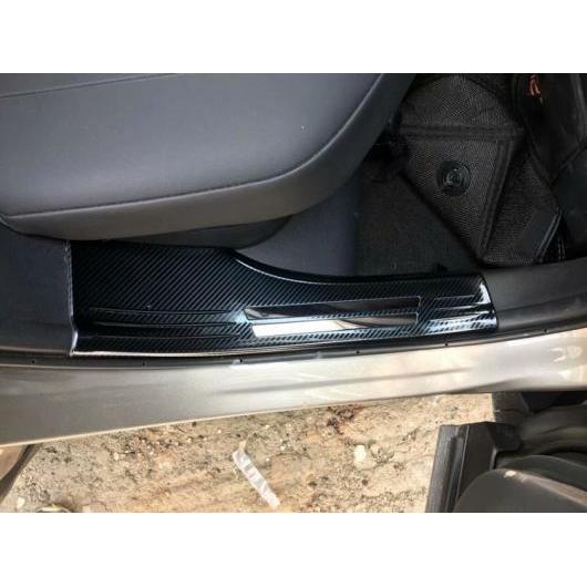 適用: レクサス UX200 250H 260H 2019 2020 ステンレス スチール インナー インサイド ドア シル パネル スカッフ プレート キック ステップ トリム カバー プロテクター カーボン調 AL-KK-0841 AL Interior parts for cars