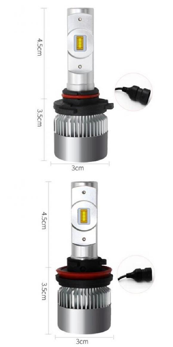 ヘッドライト バルブ LED 適用: ダッジ/DODGE ジャーニー 6000K 10000lm ホワイト ライト オート 2ピース ロービーム HB3・ハイビーム H11 AL-KK-0611 AL Car parts 11,190円