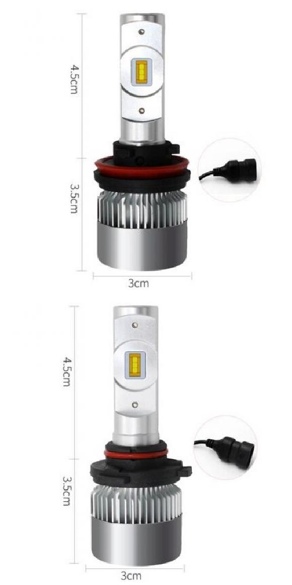 ヘッドライト バルブ LED 適用: MAZDA3 アクセラ BM BN 2014 PRESENT 6000K 10000lm ホワイト ライト オート 2ピース ロービーム H11・ハイビーム HB3 AL-KK-0619 AL Car parts