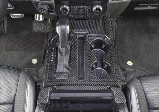 適用: フォード/FORD ラプター F150 2017-2020 カーボンファイバー調 ギア シフト パネル センター コンソール カバー トリム フレーム ステッカー AL-KK-0760 AL Interior parts cars