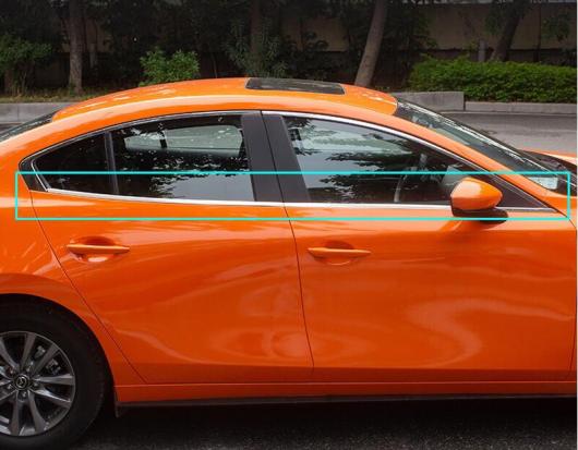 適用: MAZDA3 アクセラ セダン BP 2019 2020 ボディ スタイリング スティック ステンレス スチール ウインドウ ガーニッシュ ストリップ トリム AL-KK-0972 AL Exterior parts for cars