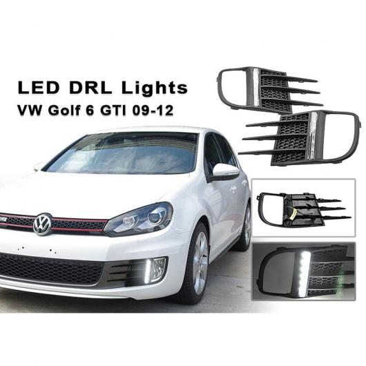 ホワイト LED デイタイム ランニング ライト 適用: VW ゴルフ VI GTI 2009-2012 AL-MM-5613 AL Car light 30,986円