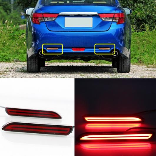 2ピース LED リア バンパー リフレクター ブレーキ ライト レッド LED ランプ 適用: トヨタ/カムリ/レイツ/マークX/ヴェンザ/イノーバ/シエナ レクサス GX470 RX300/NX/RC AL-MM-5789 AL Car light|オートパーツエージェンシー2号店