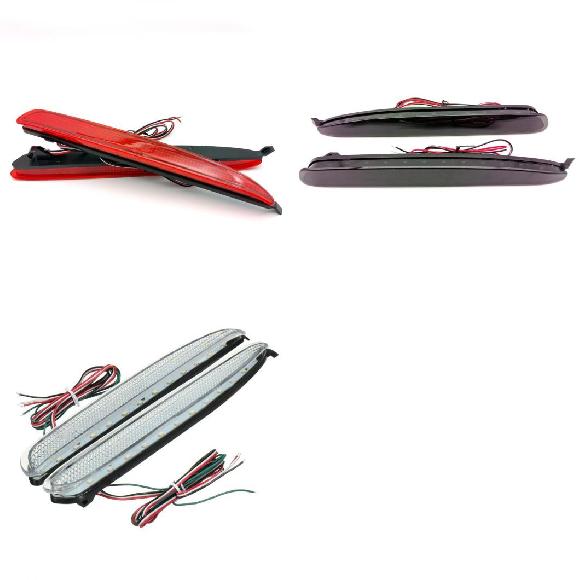 2ピース エラー レッド LED リア バンパー リフレクター ランプ テール ブレーキ ストップ ライト 適用: MAZDA6 2003 2004 2005 2006 2007 2008 レッド～クリア AL-MM-5846 AL Car light