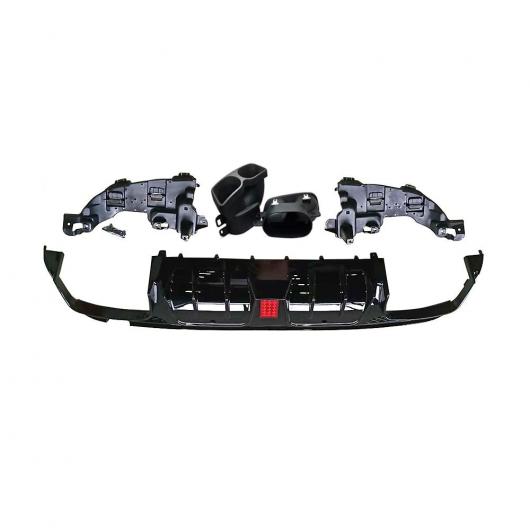 ABS リア バンパー ディフューザー リップ スポイラー エキゾースト チップ 適用: メルセデス・ベンツ Cクラス W205 C200 C250 C300 C350 C400 C43 C63 AMG S 2014UP ABS AL-MM-7862 AL Exterior parts for cars