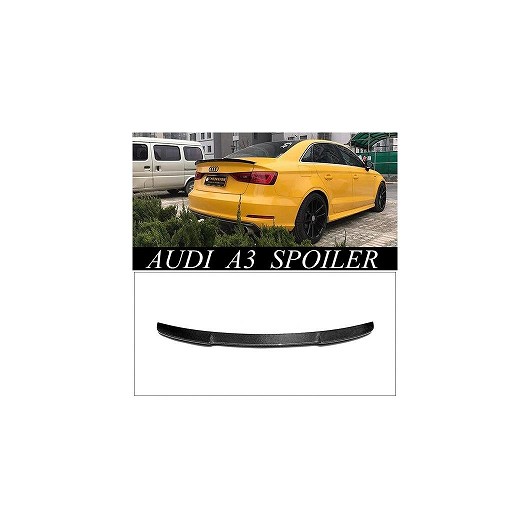 カーボンファイバー エクステリア リア スポイラー テール トランク ウイング 装飾 適用: アウディ/AUDI A3 S3 セダン 4ドア 2014 2015 2016 AL-MM-7833 AL Exterior parts for cars|オートパーツエージェンシー2号店